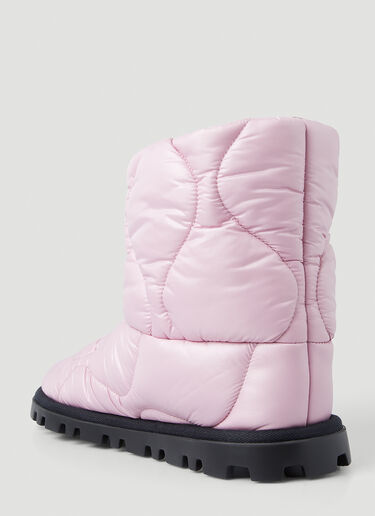 Miu Miu Quilted Ankle Boots Pink miu0246020