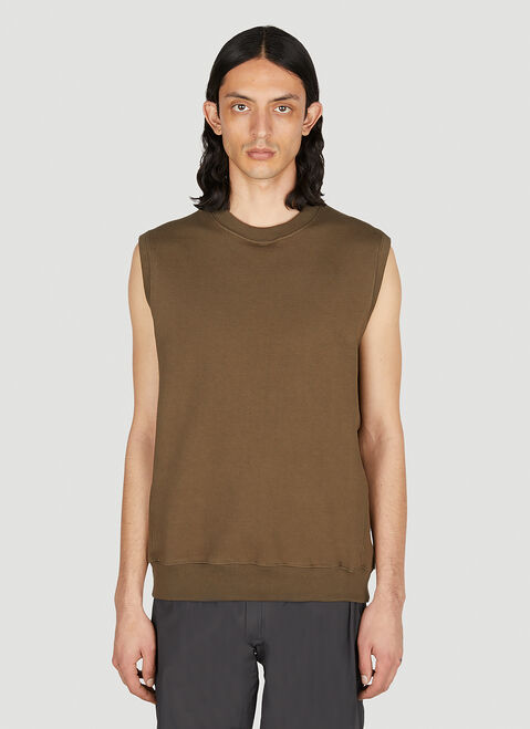 Y/Project x Jean Paul Gaultier  Jersey Sleeveless Top Khaki ypg0152005