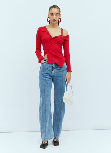 Jacquemus La De Nimes Caraco ジーンズ ブルー jac0254025