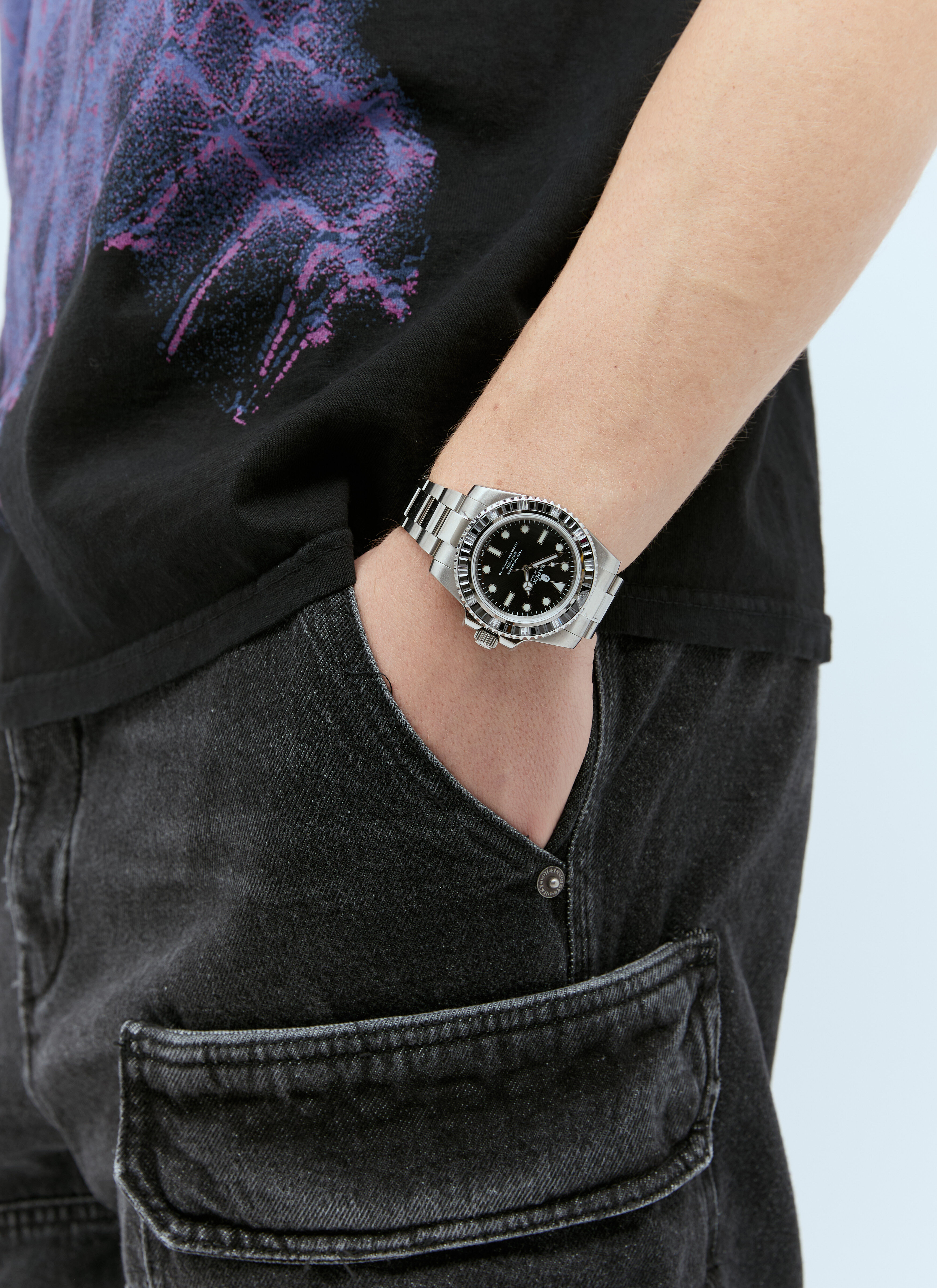 A BATHING APE Men s Type 1 BAPEX Watch in Silver LN CC