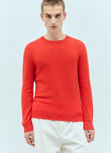 Jil Sander+ Crewneck Wool Sweater Red jsp0156006