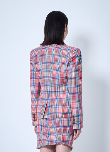 Vivienne Westwood 格纹西装外套  红色 vvw0260001