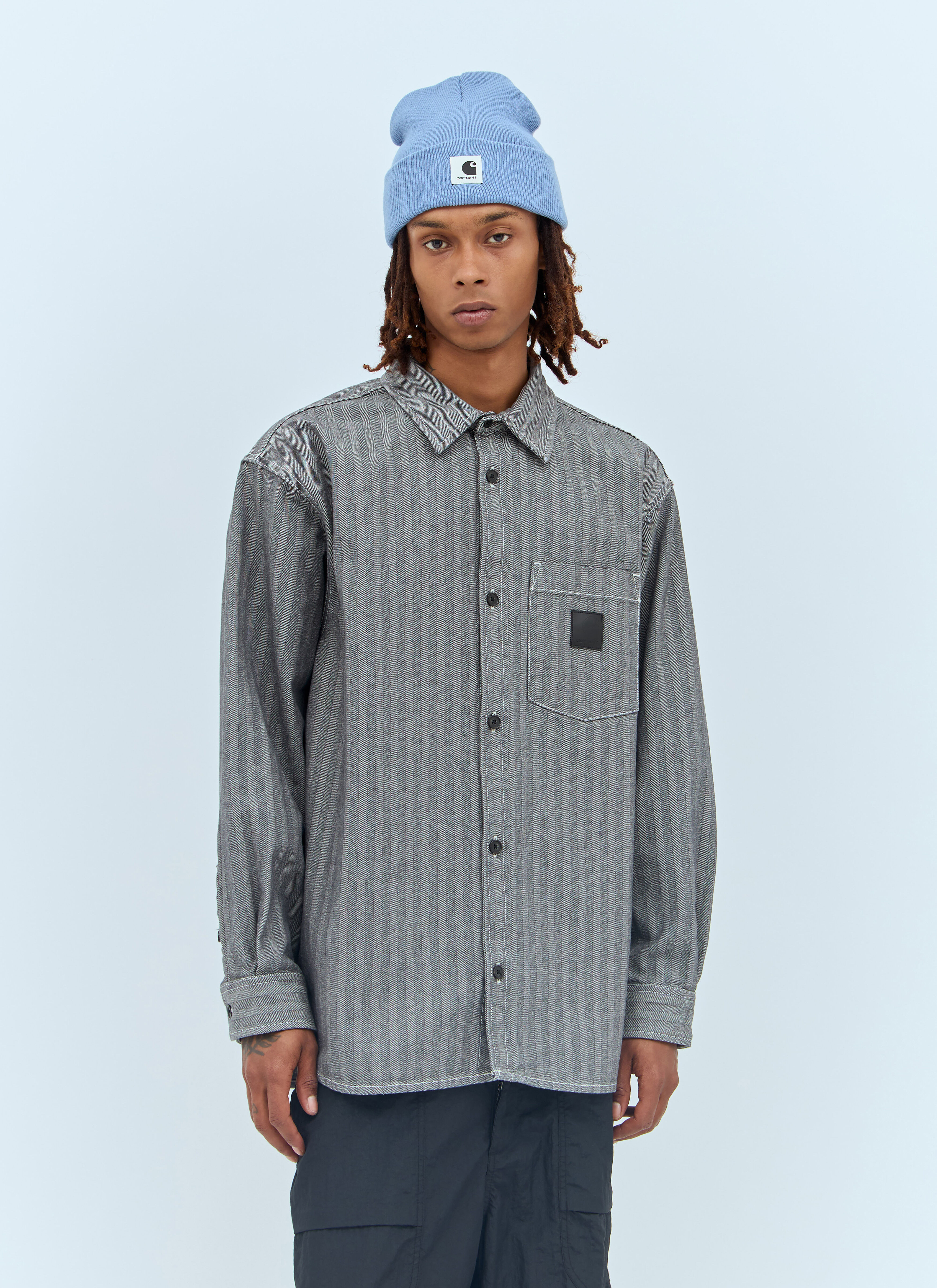 Carhartt WIP Menard Denim Shirt Grey wip0157016