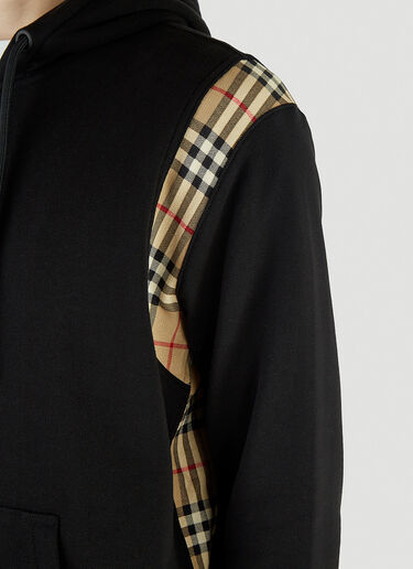Burberry Vintage-Check Zip-Up Hooded Sweatshirt Black bur0145009