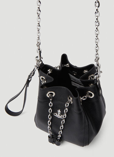 Vivienne Westwood Chrissy Small Bucket Shoulder Bag Black vvw0250147