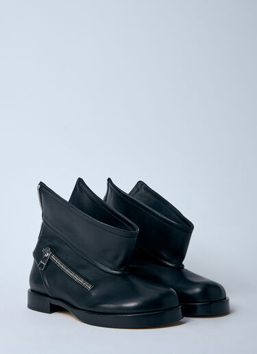 JW Anderson Leather Biker Boots Black jwa0260009