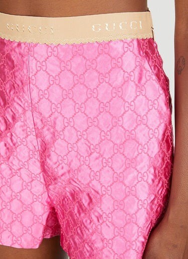 Gucci GG Embroidered Shorts Pink guc0250047