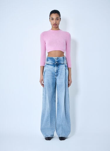 Sportmax Wide-Leg Denim Trousers Blue spx0264060