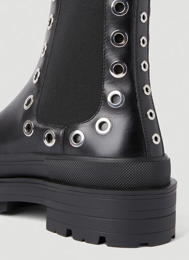 Alexander McQueen Eyelet Boots Black amq0151045