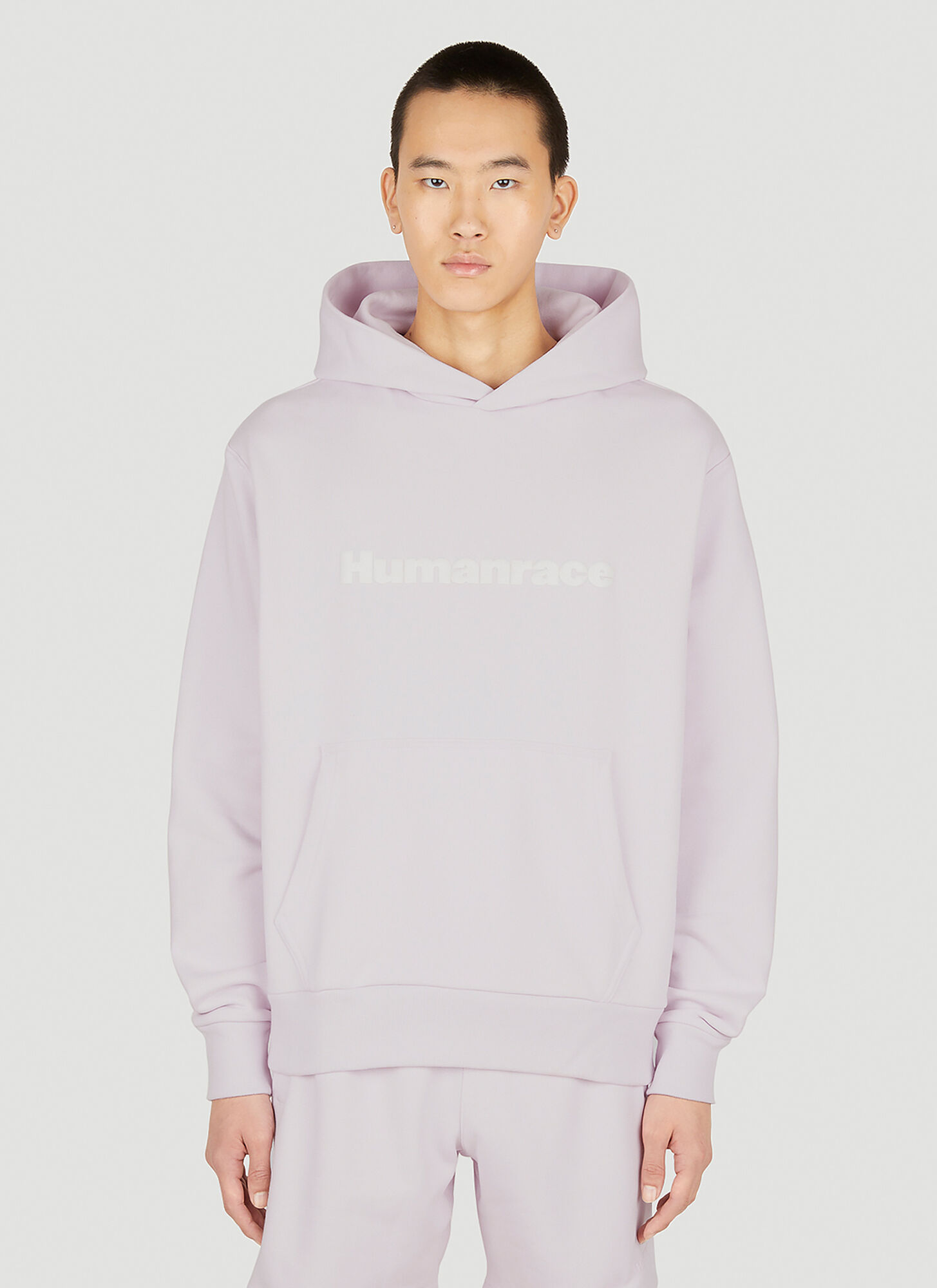 Adidas X Humanrace Basics Hooded Sweatshirt In Lilac