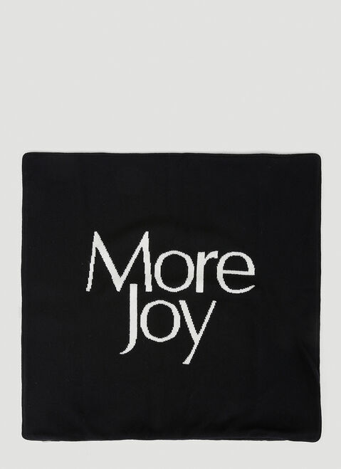 More Joy Logo Cushion Cover ブラック mjy0347073