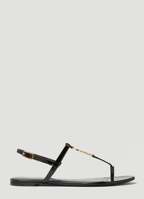 Coperni Cassandra Patent Leather Sandals Black cpn0253019