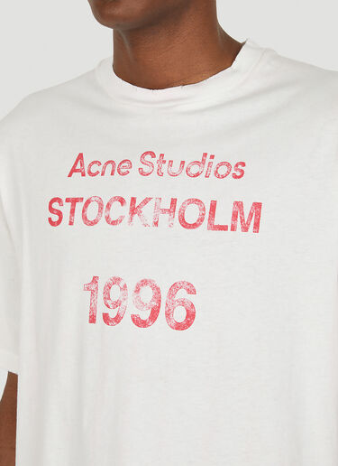 Acne Studios Faded Logo T-Shirt White acn0150042