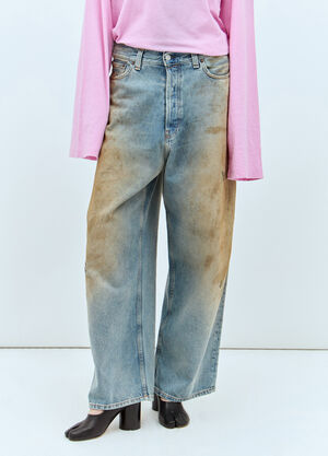 The Row Distressed Super Baggy Jeans Blue row0260001