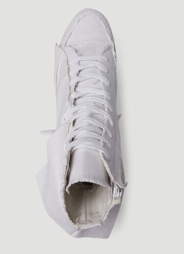 Yohji Yamamoto Layered High Top Sneakers White yoy0250012