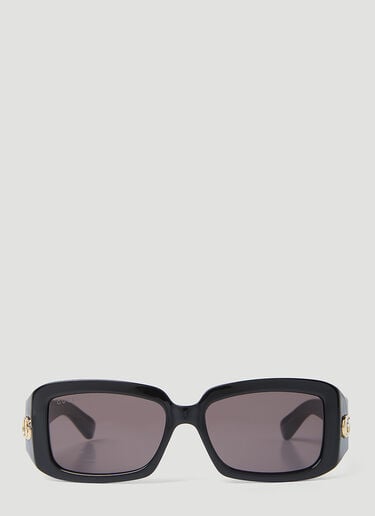Gucci GG Rectangular Sunglasses Black gus0254004