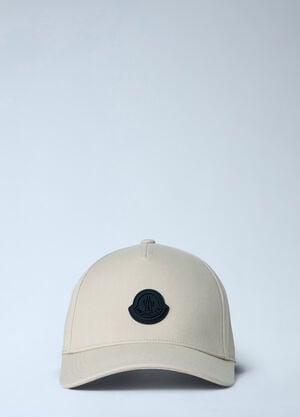 Moncler Logo Embellished Cap White mon0163029
