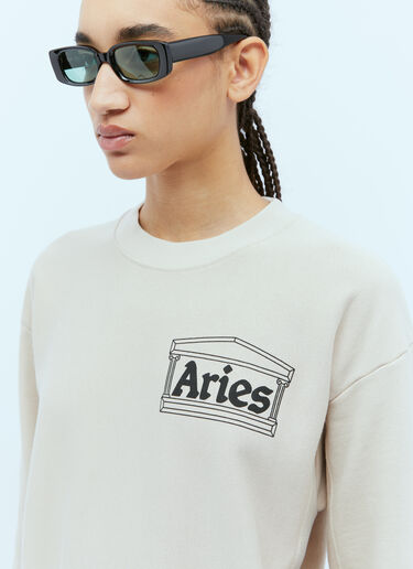 Aries Premium Temple Sweatshirt Beige ari0254014