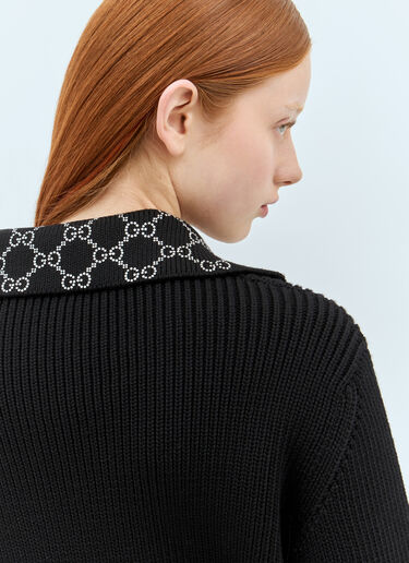 Gucci High Neck Wool Sweater Black guc0257027
