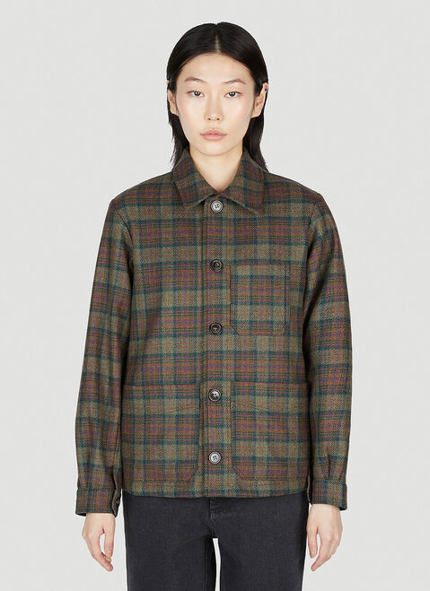 A.P.C. ジュリアチェックジャケット ブラック apc0248025