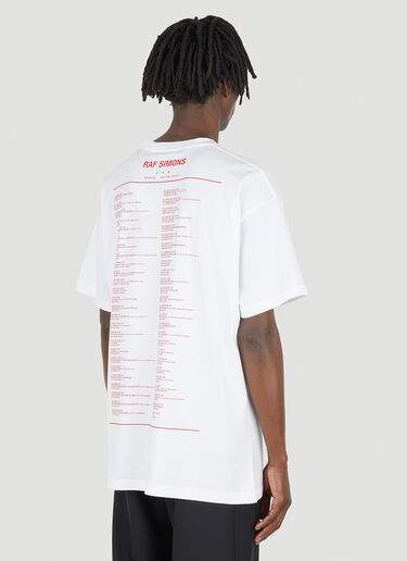 Raf Simons Tour T-Shirt White raf0148001