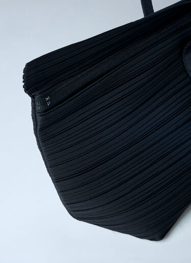Pleats Please Issey Miyake Pleated Tote Bag Black plp0263013