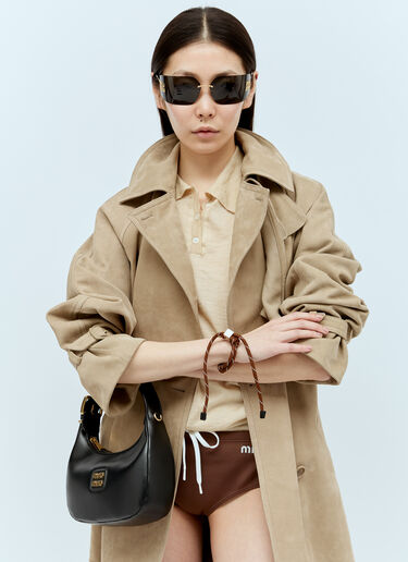Miu Miu 绳编尼龙手链  棕色 miu0256051