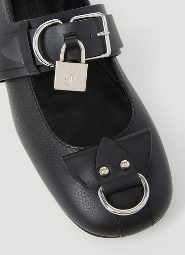 Lock Ballerina Pumps JW Anderson Lock Ballerina Pumps Black jwa0253021