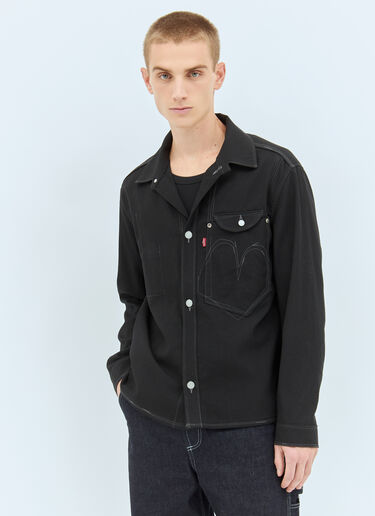 Junya Watanabe Topstitched Wool-Blend Jacket Black jwn0158003