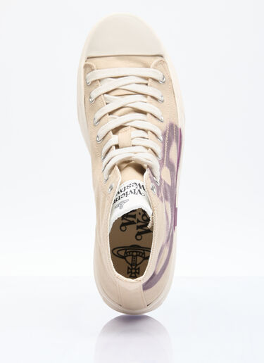 Vivienne Westwood Plimsoll High-Top Sneakers Beige vvw0156013