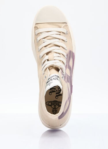 Plimsoll High-Top Sneakers Vivienne Westwood Plimsoll High-Top Sneakers Beige vvw0156013