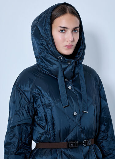 LN-CC® - Max Mara: Quilted Hooded Puffer Coat - Navy Max Mara Quilted Hooded Puffer Coat Navy max0266164