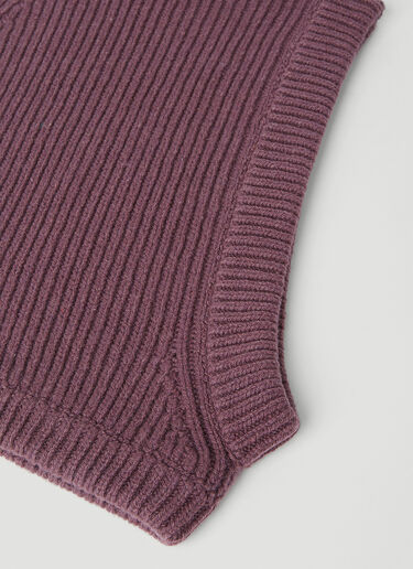 Rick Owens Knit Balaclava Purple ric0253030