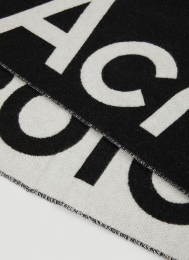 Acne Studios Logo Scarf Black acn0148076