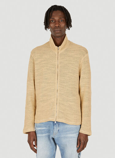 Our Legacy Shrunken Polo Sweater Beige our0348017