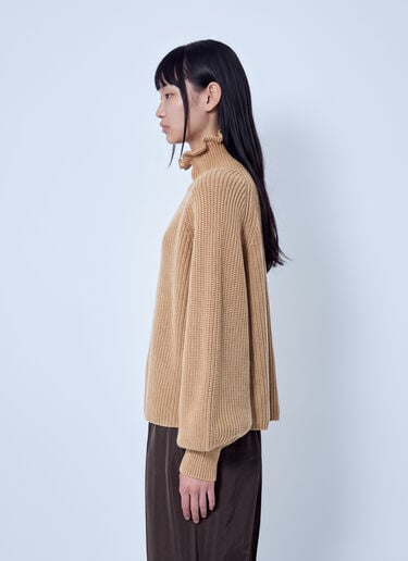 LN-CC® - Max Mara: Ribbed Knit Sweater - Camel Max Mara Ribbed Knit Sweater Camel max0266055