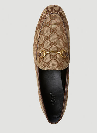 Gucci GG Horsebit Loafers Beige guc0250097