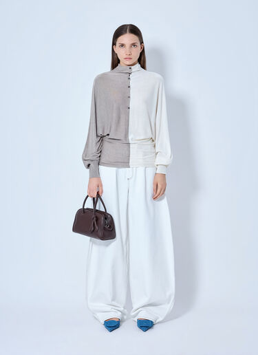 LN-CC® - Jacquemus: Le Losange Knit Polo - Beige Jacquemus Le Losange Knit Polo Beige jac0266014