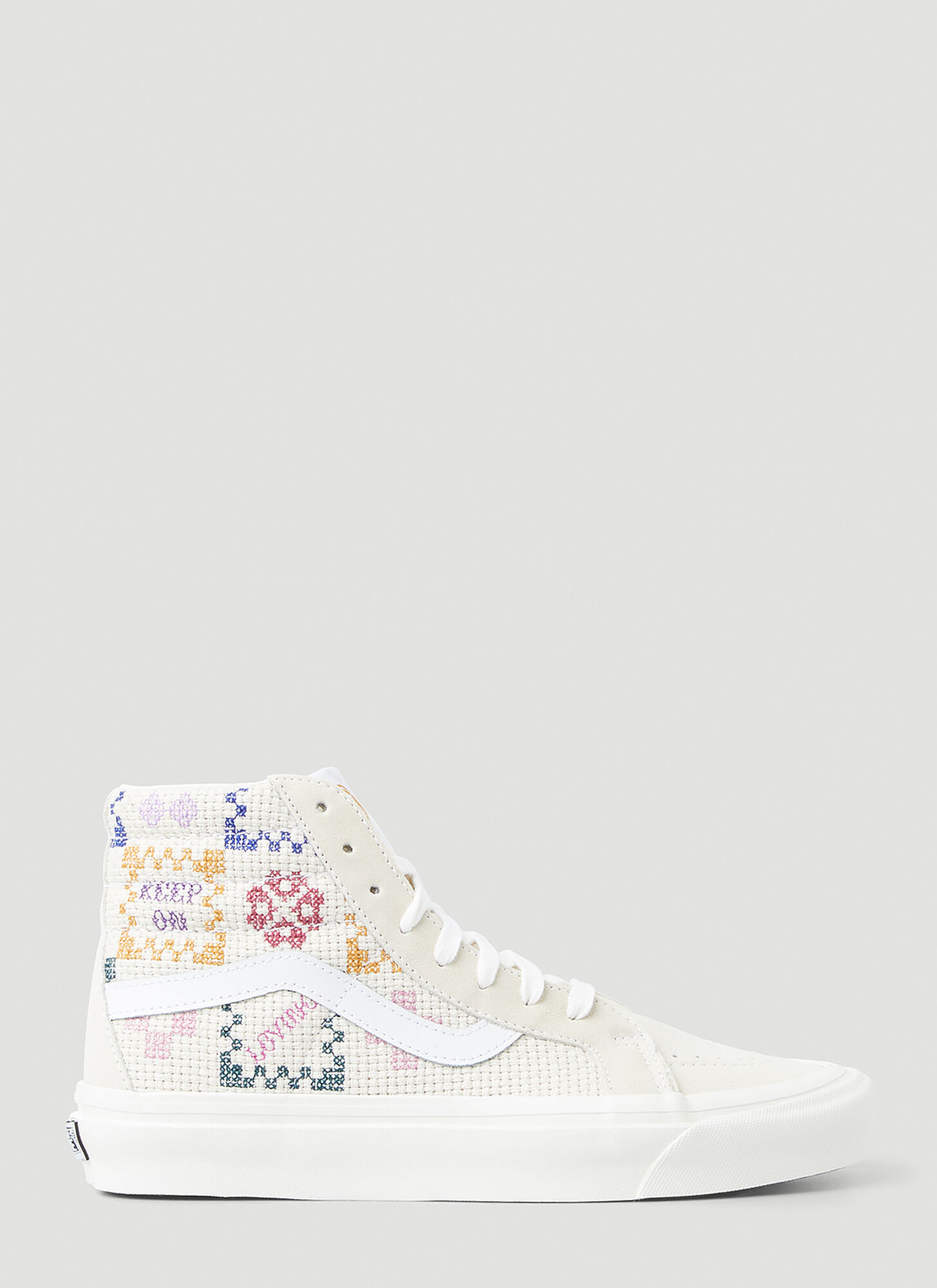 Vans Sk8-hi 38 Dx Cross Stitch Sneaker in White