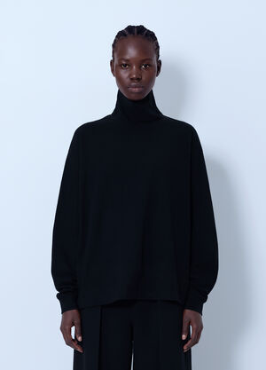 The Row Kelta Turtleneck Top Black row0266010
