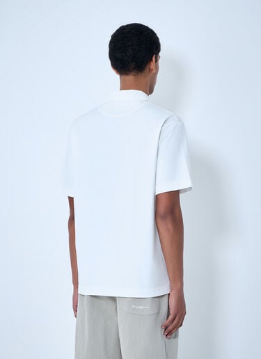 Massimo Osti Studio Mercerized Jersey Polo Shorts White mao0164012