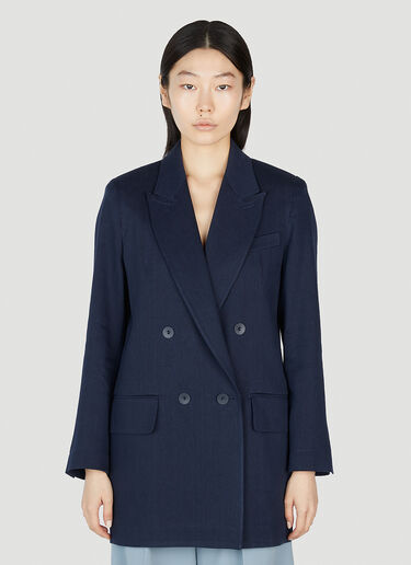 Max Mara Filante Double Breasted Blazer Blue max0252061