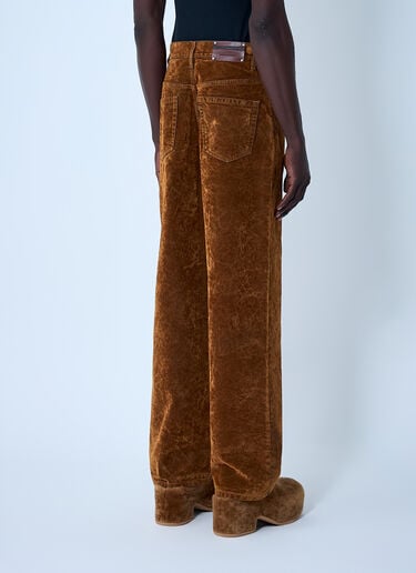 Dries Van Noten Velvet Jeans Brown dvn0162018