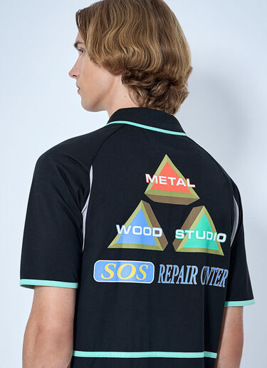 LN-CC® - Metalwood: King Of The Greens Polo Shirt - Black Metalwood King Of The Greens Polo Shirt Black met0164021