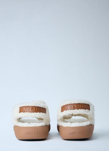 MB Shearling Sandals Moon Boot MB Shearling Sandals White mnb0363005