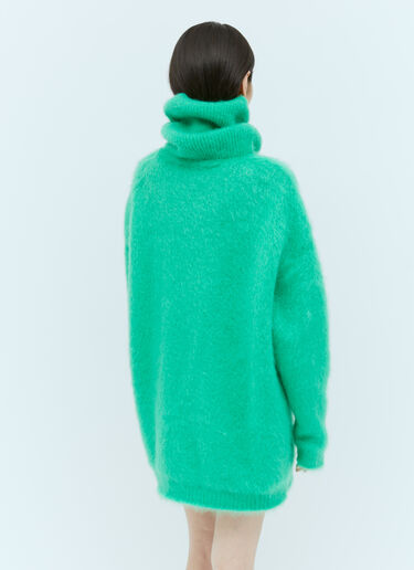 Gucci Brushed Mohair Jumper Dress Green guc0254006