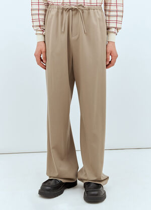 The Row Donatello Wool Pants Brown row0159001