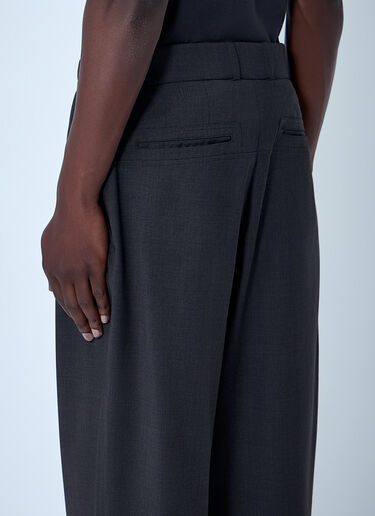 Kiko Kostadinov Elasticated Waist Tailored Trousers Brown kko0164001