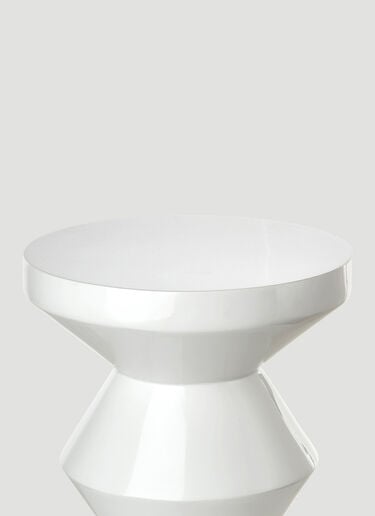POLSPOTTEN Zig Zag Stool White wps0690117