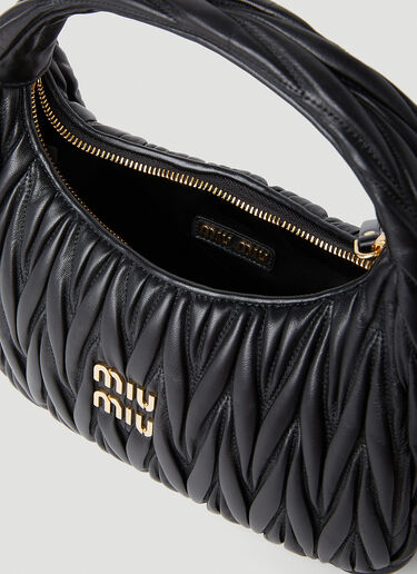 Wander Hobo Bag Miu Miu Wander Hobo Bag Black miu0254054